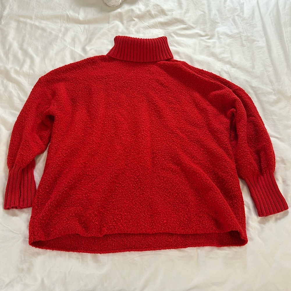 Aerie Red Turtleneck Sweater